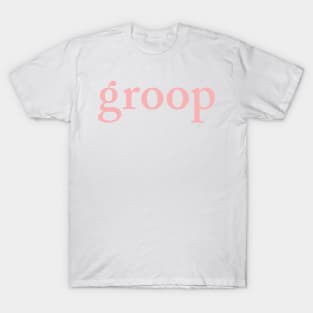 groop5: the biggening pink logo T-Shirt